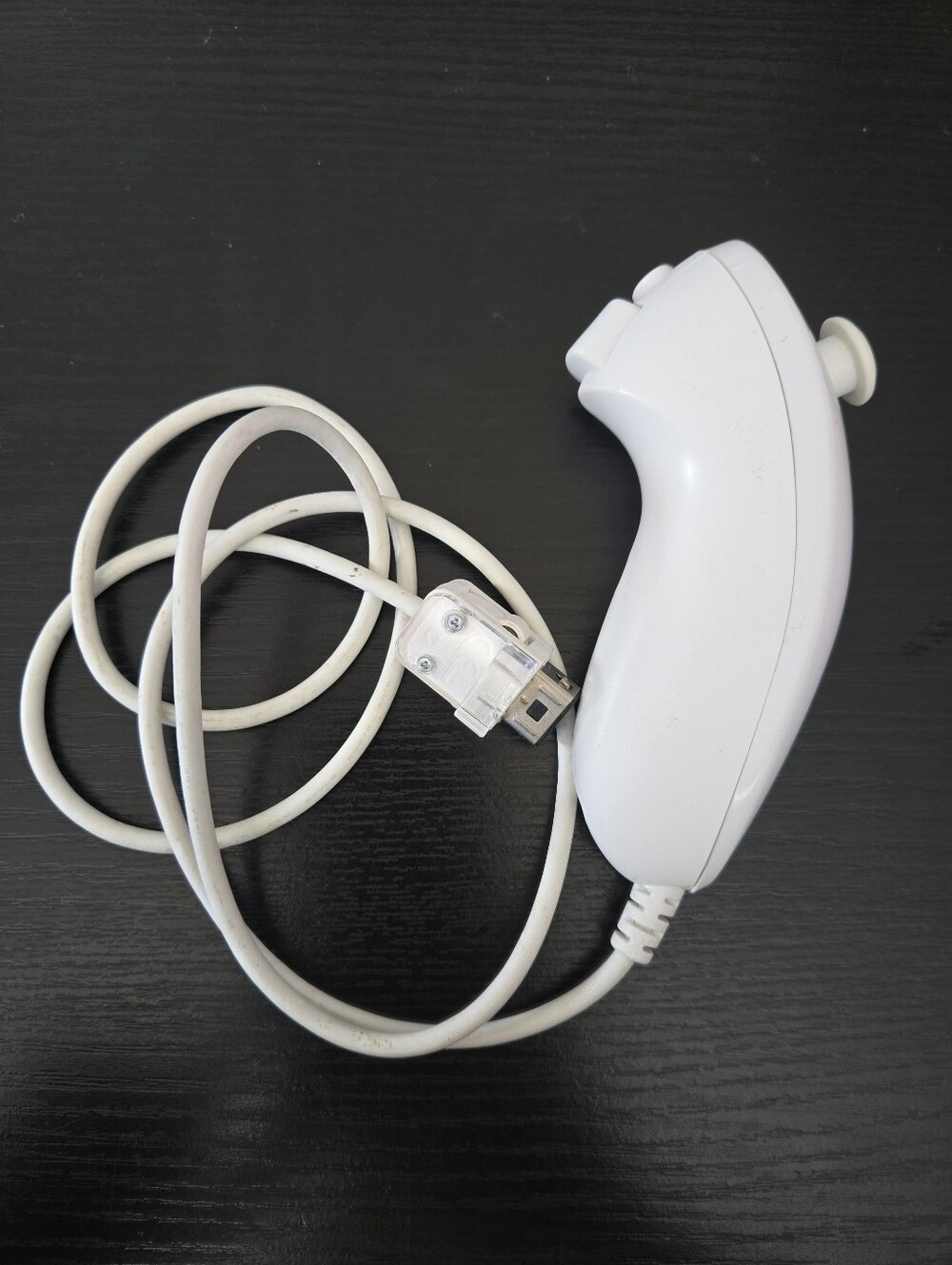 Official Wii Nunchuck White Remote Nintendo  Motion Wii Controller -B